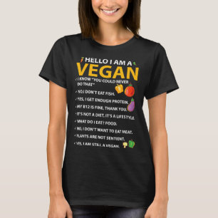 Camiseta Hola Soy Alimentada Por La Planta Vegetable Vegeta
