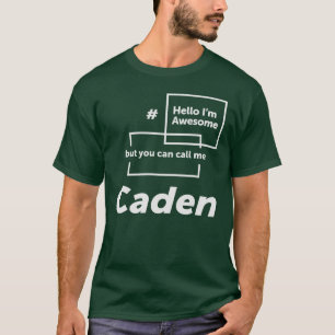 Camiseta Hola soy asombroso Caden Funny Name Caden