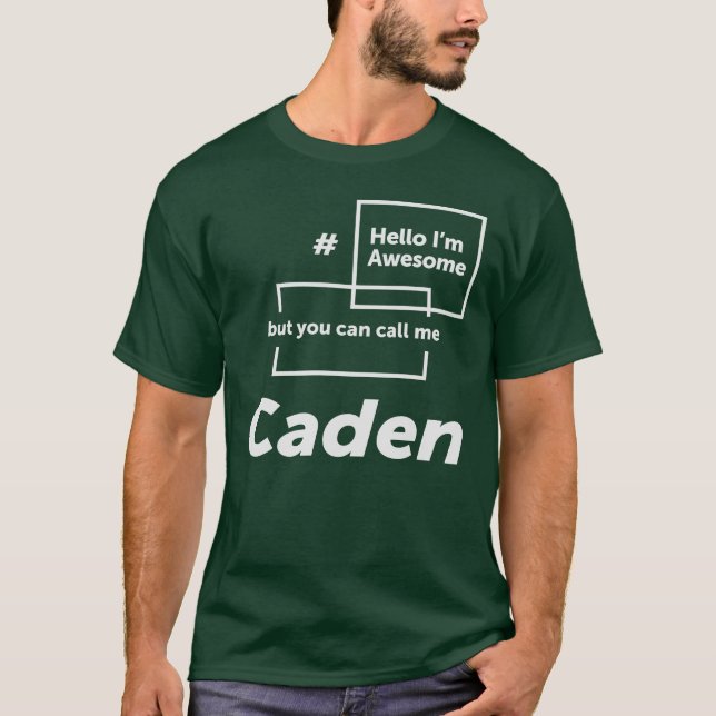 Camiseta Hola soy asombroso Caden Funny Name Caden (Anverso)