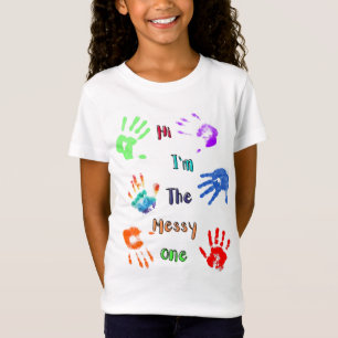 Camiseta Hola, soy el desordenado - Paint Handprints
