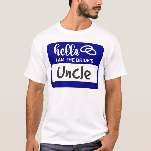 Camiseta Hola, soy el distintivo de nombre del Boda de la n (Anverso)
