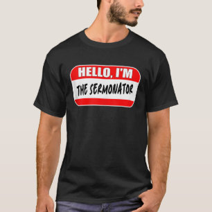 Camiseta Hola soy el Pastor Sermonator Apreciación Sunda