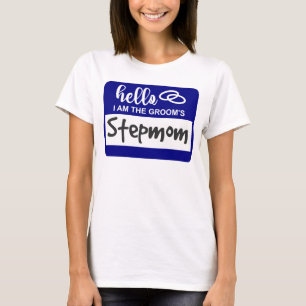 Camiseta Hola, soy la placa de nombre de Boda de Stephom de