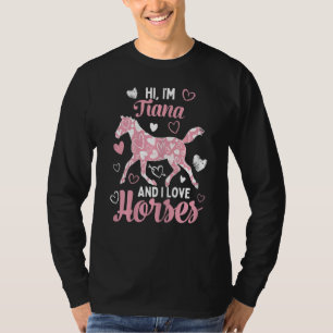 Camiseta Hola, soy Tiana y me encanta el patrón del corazón