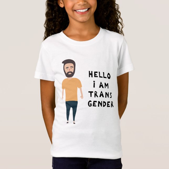 Camiseta Hola Soy Transgénero (Anverso)