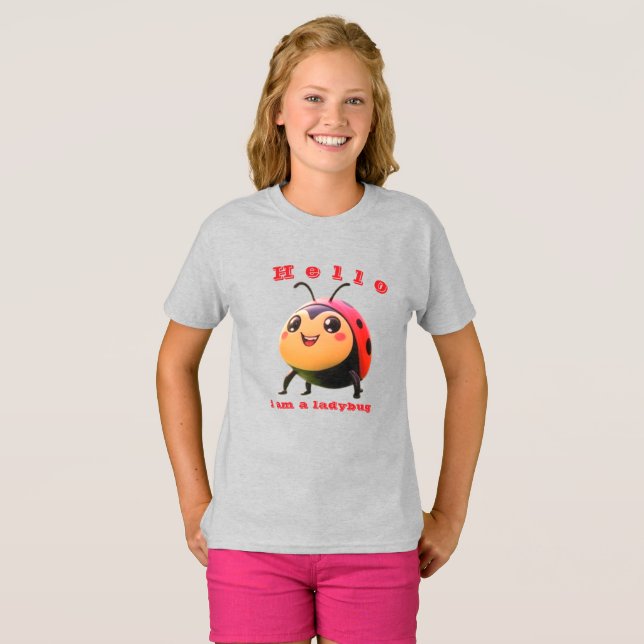 CAMISETA HOLA SOY UNA LADYBUG (Anverso completo)