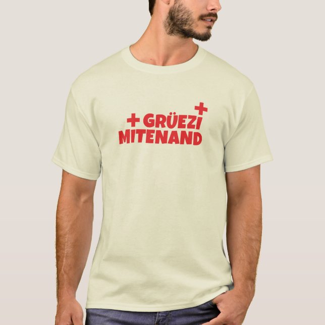 Camiseta Hola Suiza Gruezi Mitenand (Anverso)