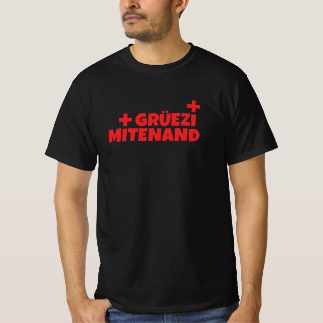 Camiseta Hola Suiza Gruezi Mitenand (Anverso)