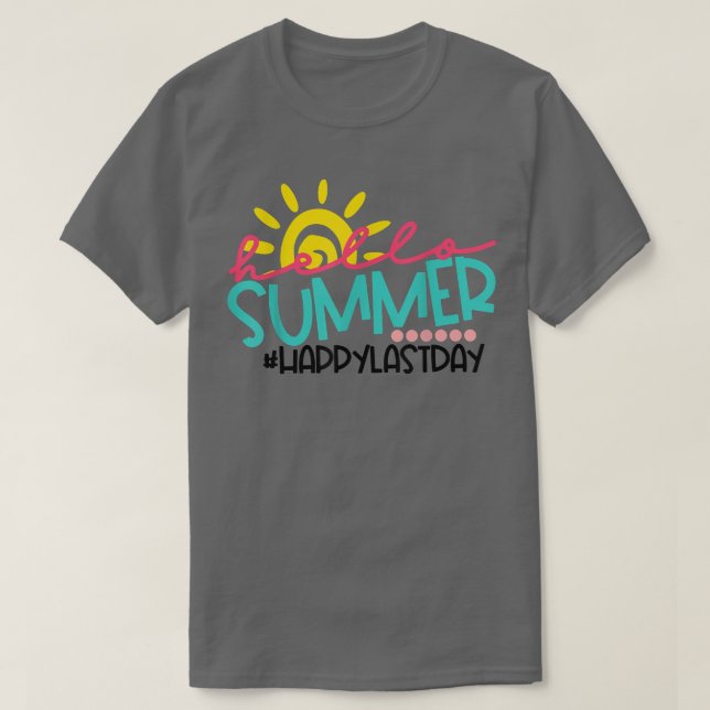 Camiseta Hola Summer Feliz el último día profesor Student S (Diseño del anverso)