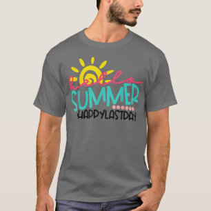 Camiseta Hola Summer Feliz el último día profesor Student S