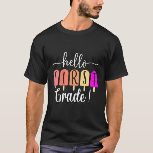 Camiseta Hola Summer First Grado Maestro Summer Ice Cr