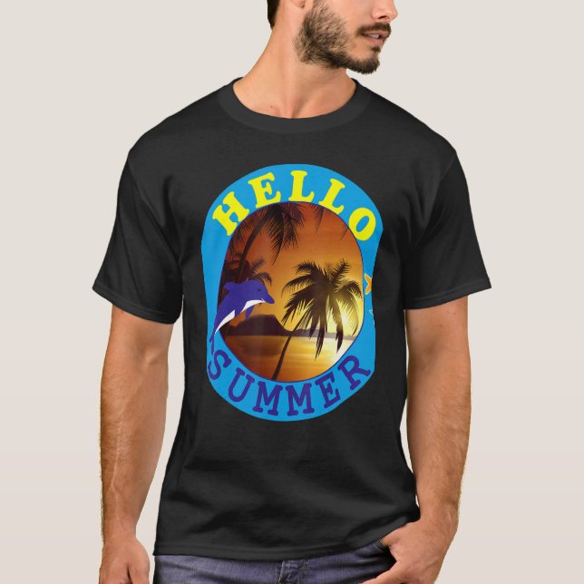 Camiseta Hola Summer Ice Cream Familia Vacaciones Popsicle  (Anverso)
