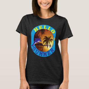 Camiseta Hola Summer Ice Cream Familia Vacaciones Popsicle