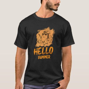 Camiseta Hola Summer Pineapple Lover Tropical Fruit Premius