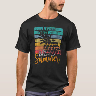 Camiseta Hola Summer Pineapple Vacation Tie Dye Happy Last