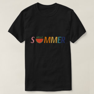 Camiseta Hola Summer Vacation Watermelon Gift