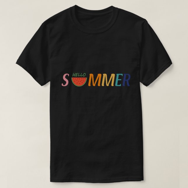 Camiseta Hola Summer Vacation Watermelon Gift (Diseño del anverso)
