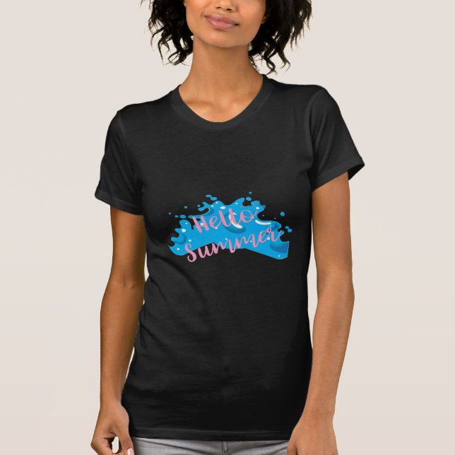 Camiseta Hola Summer, Waves Graphic, Guay White (Anverso)