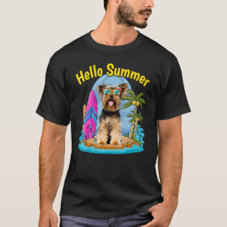 Camiseta Hola Summer Yorkshire Terrier Dog Vacation 2022