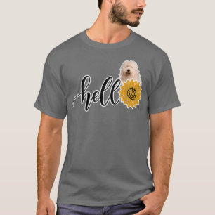 Camiseta Hola Sunflower Old English Sheepdog