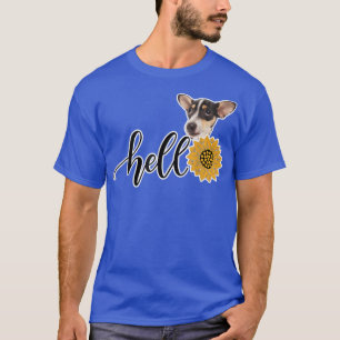 Camiseta Hola Sunflower Rat Terrier