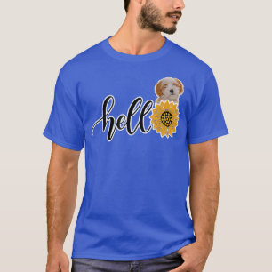Camiseta Hola Sunflower Tibeter Terrier