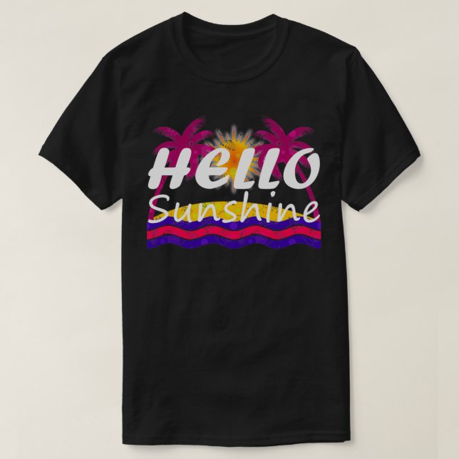 Camiseta Hola Sunshine 2 (Diseño del anverso)