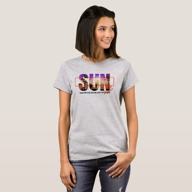 Camiseta Hola Sunshine | Mujer (Anverso completo)
