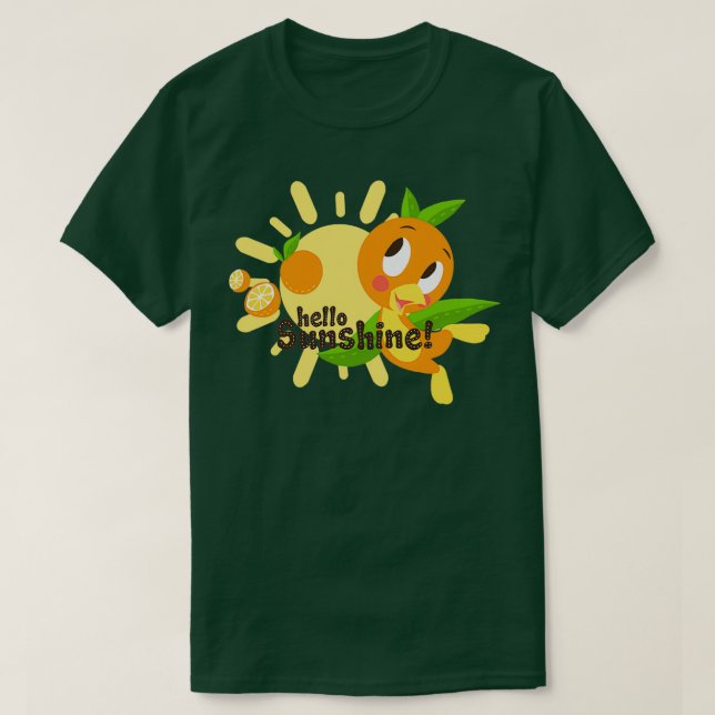 Camiseta Hola Sunshine Naranja Bird fondo blancoTShirt (Diseño del anverso)