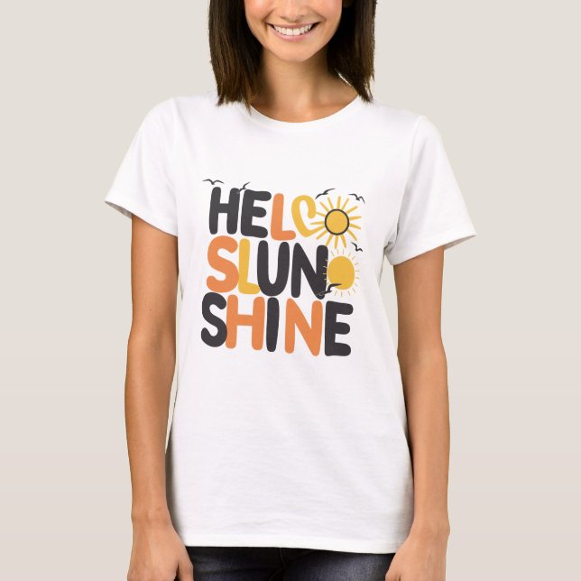 Camiseta Hola Sunshine Original Letting Sun Tee (Anverso)