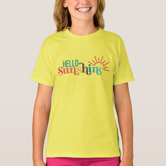 Camiseta Hola Sunshine Summer Beach Lake (Anverso)