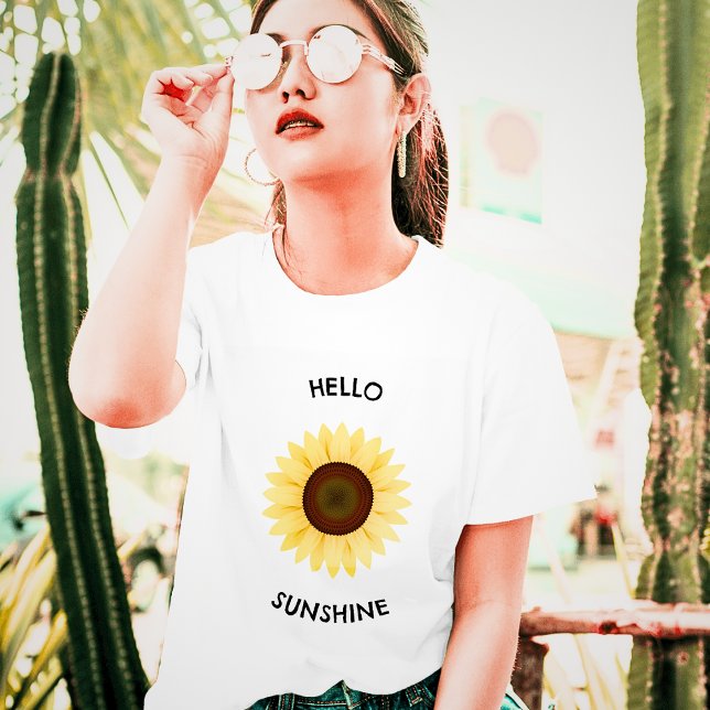 Camiseta Hola Sunshine Sunflower (Subido por el creador)