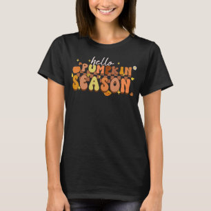 Camiseta Hola Temporada De Calabaza Tocante Temporada Caída