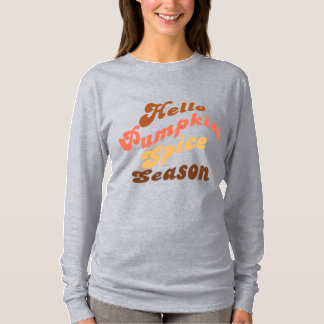 Camiseta Hola Temporada de Especias de Calabaza