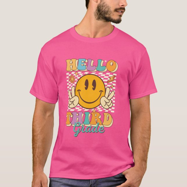 Camiseta Hola tercer curso - Escuela de profesores (Anverso)