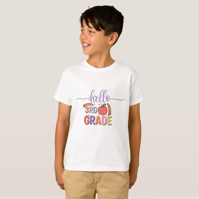 Camiseta Hola Tercer Grado (Anverso completo)