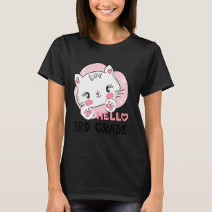 Camiseta Hola Tercero 3er Grado Vuelta al Cole Hada de Gato