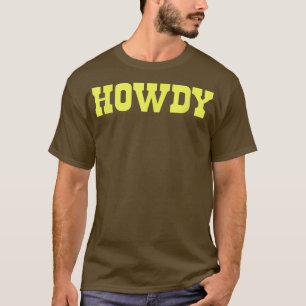 Camiseta ¡Hola! Tipografía minimalista divertida Western Co
