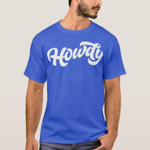 Camiseta ¡Hola! Tipografía minimalista divertida western co