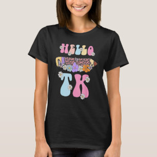 Camiseta Hola TK jardín de infancia transitorio De vuelta a