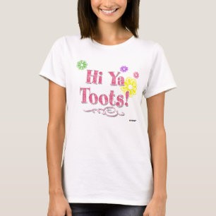 Camiseta ¡Hola toques de bocina de Ya! rosa