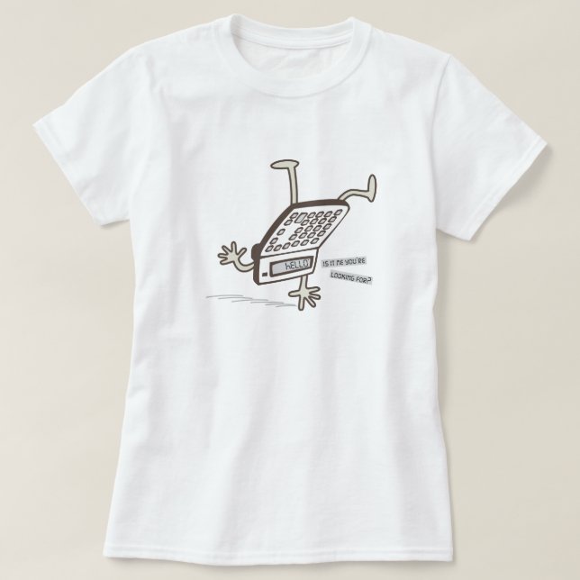 Camiseta Hola (truco de calculadora boca abajo) Gracioso Re (Diseño del anverso)