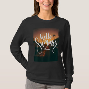 Camiseta Hola vacaciones de verano Helados Crema Sun Beach