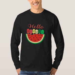 Camiseta Hola vacaciones de verano Hielo Popsicle Lolly Wat