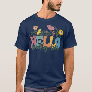 Camiseta Hola Veintidós Flores Tengo 22 Años Feliz Bir