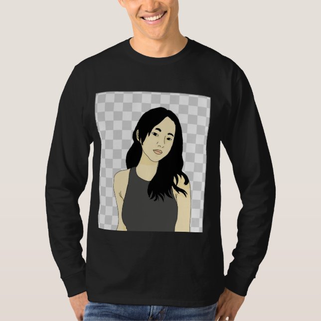 Camiseta Hola, vendo ropa con mis propios diseños, haciendo (Anverso)