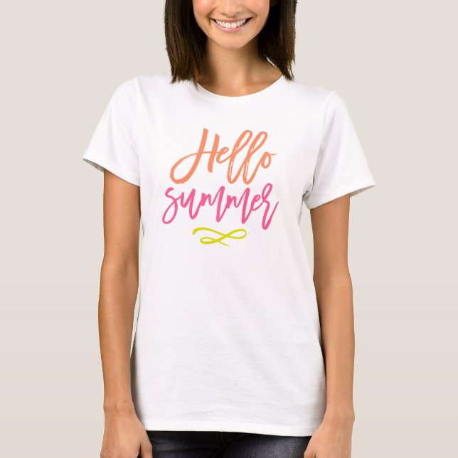 Camiseta Hola verano (Anverso)