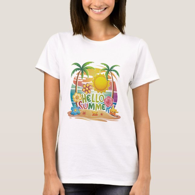 Camiseta Hola Verano (Anverso)