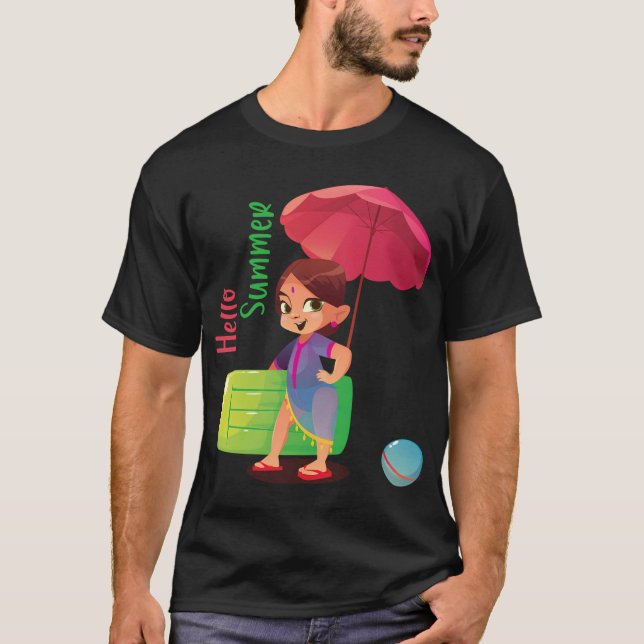 Camiseta Hola verano (Anverso)