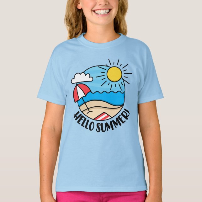 Camiseta Hola, verano 2 (Anverso)